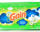 1 Box Gain Blissful Breeze 200 Count Dryer Sheets Scent That Lasts &amp; Lasts - £22.97 GBP