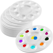 Lotfancy Paint Tray Palettes, 32 Pack, round Plastic Paint Pallets for Kid, Pain - £18.12 GBP