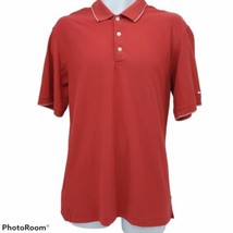 Nike Golf Mens Shirt Dri Fit Polo Medium Red Short Sleeve - £16.61 GBP