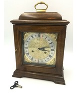 Vintage Ridgeway Carriage Mantle Chime Clock Wood Key Manual 15&quot; Not Wor... - £70.81 GBP