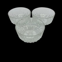 Arcoco France Crystal Glass 4&quot; Star Dessert Berry Bowls Set of 3 EUC - £16.41 GBP