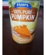 Pampa 100% Pure Pumpkin net wt. 15 ounces upc 876941008081 - $8.79