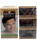 Clairol Natural Instincts Men&#39;s Semi-Permanent Hair Dye Kit Medium Brown... - $15.40