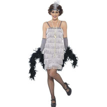 Flapper Costume Adult Silver Womens - £29.27 GBP