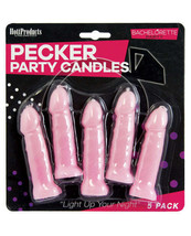 Bachelorette Party Pecker Party Candles - Pink Pack of 5 - $14.17