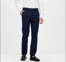 Ted Baker Navy Linen Blend Trouser Pants Size 36R - £51.95 GBP