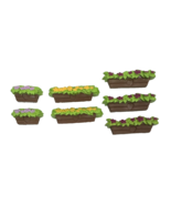 Li&#39;l Woodzeez Honeysuckle Hillside Cottage Planters Flowers Parts Replac... - €20,60 EUR