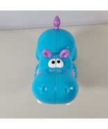 Fisher Price Hippo Baby Toy Blue Tall Clicking Sounds Size 6&quot; x 4&quot; - £6.90 GBP