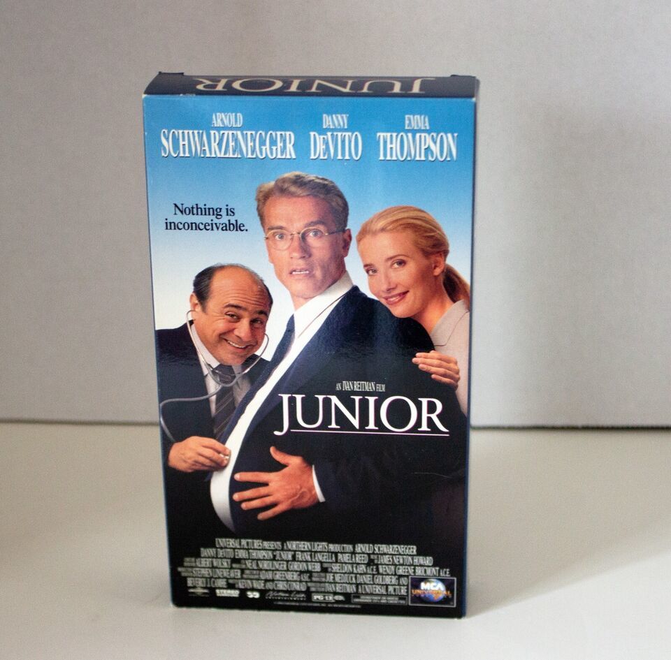 Junior VHS Arnold Schwarzenegger Danny DeVito Emma Thompson Comedy 1994 ... - £4.49 GBP