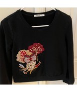 Black Owl Sweater size SM - $7.00