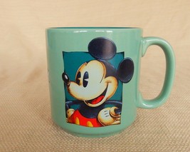 Awesome collectible Mickey Mouse Disney green coffee mug diner style - $18.00