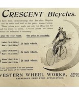 Crescent Bicycles 1894 Advertisement Victorian Bikes One Price For All #... - $466.05 MXN
