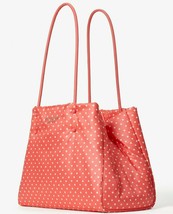 Kate Spade Everything Puffy Large Orange Nylon Tote Polka Dot PXR00369 NWT FS - £79.51 GBP