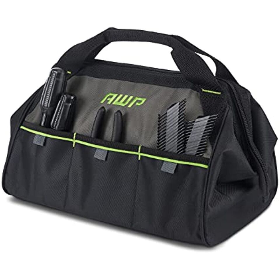 AWP 15-in Zippered Wide Opening Tool Bag | 3 Exterior Pockets For Tool - $29.75