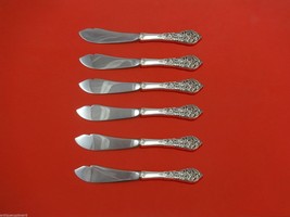 Florentine Lace by Reed &amp; Barton Sterling Silver Trout Knife Set 6pc. Cu... - £386.97 GBP