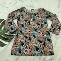 Tommy Bahama Womens Swim Cover Up Tunic Top Size Xs Blue Pink Paisley Fl... - $450.17 MXN
