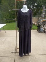 Nwt Jkara Gorgeous PURPLE/EGGPLANT Formal Gown 16 - £81.18 GBP