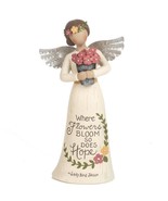 &quot;Where Flowers Bloom So Does Hope&quot; Angel Figurine - £14.11 GBP