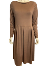 24seven Women&#39;s Long Sleeve Knit Dress Chocolate Brown Large - €16,27 EUR