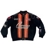 Vintage Jeff Hamilton Chevy Camaro Sz XL Black Jacket  Embroidered Patch... - $179.99