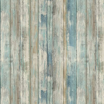 Wood Wallpaper Rustic Self-Adhesive Removable Faux 11.8&#39;&#39;X78.7&#39;&#39; Roll - £18.13 GBP