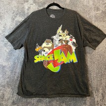 Space Jam Shirt Mens 3XL Looney Tunes Basketball Bugs Bunny Graphic Print Light - £3.85 GBP