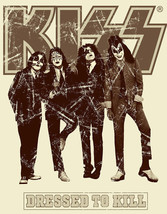 Kiss Classic Rock Icon Dressed To Kill Music Band Concert Man Décor Metal Sign - £12.58 GBP