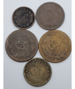 MEXICO COIN LOT ~ 1 Cent 1914, 2 Cent 1906, 5 Cent 1914 &amp; 1915, 10 Cent ... - $4.69 CAD