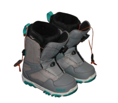 ThirtyTwo Women&#39;s Shifty Boa Snowboard Boots Size 7.5 Grey &amp; Teal - $45.00