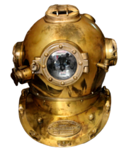 Vintage Diving Divers Helmet U.S Navy Mark Antique Brass Maritime Helmet Scuba - £147.03 GBP