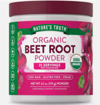 Nature&#39;s Truth Organic Beet Root Powder, Vegan, Non GMO, 6.1oz Exp 05/25 - £22.73 GBP