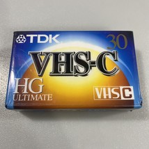 TDK HG Ultimate VHS-C 30 Minute Blank Video Tape TC-30HG New In Package - £7.41 GBP