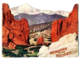 Beauties of the Rockies 1905 Die Cut Souvenir Pictorial Book - $37.72