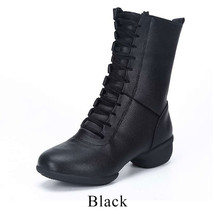 Jazz Dance Boots Women Ballroom Ladies Latin Warm Boots Square Modern Party Shoe - £47.19 GBP