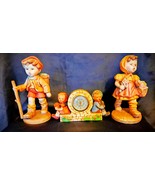 Sheffield Hummel Looking Figurines Alarm Clock w/Figurines - $147.51