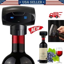 Electric Wine Stoppers Reusable Automatic Wine Vacuum Pump With Stopper ... - £34.59 GBP