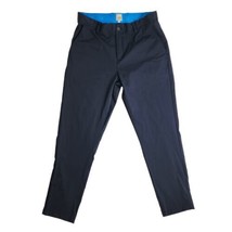 Swet Tailor Performance Dress Pants Size 36 x 32 Navy Blue - £23.37 GBP