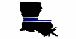 K&#39;s Novelties Louisiana State Blue Line Decal Sticker - £2.70 GBP