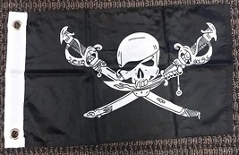 Brethren Of The Coast Polyester 12X18 Inch Flag Pirate Ship Banner Jolly Roger - £14.14 GBP