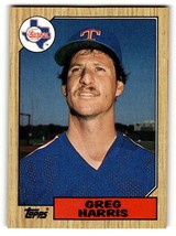 1987 Topps #44 Greg Harris    Texas Rangers Baseball Cards EX/NM ID:53459 - £1.39 GBP