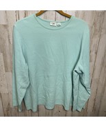CATO Stretch Waffle Knit Top 22/24W Scoop Neck, Long Sleeves, Straight H... - $132.09 MXN