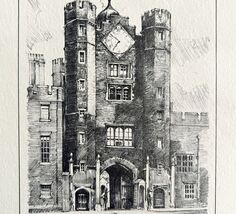 Saint James Palace 1901 Victorian London Print Art United Kingdom Antiqu... - €43,22 EUR