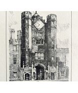 Saint James Palace 1901 Victorian London Print Art United Kingdom Antiqu... - $913.72 MXN