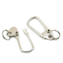 Bluemoona 10 Pcs - Closed Ring Plate Spring Decorative Hook Zip Key Buck... - $4.49