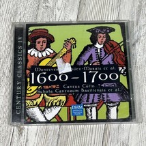 Century Classics 4: 1600-1700 Monteverdi Schutz Deutsche Harmonia Mundi Audio CD - $4.99