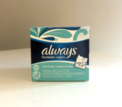 Always Feminine Wipes Fresh &amp; Clean Individual Wipes to Go 20 Ct New! 1 ... - $29.99