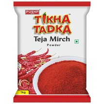 Chilli Powder Spicy Red Chilli Powde (Tikha Tadka) (1 Kg)Quality India Pack Of 2 - £54.48 GBP