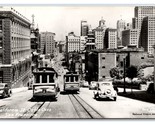RPPC California Street View Cable Cars San Francisco CA UNP Postcard V10 - $6.88