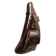 Leather Sling Bag Crossbody Bag - The Monk - £114.84 GBP