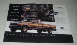 1992 Ford F-150 Pickup Truck Ad - How do you change the best-built - £14.61 GBP